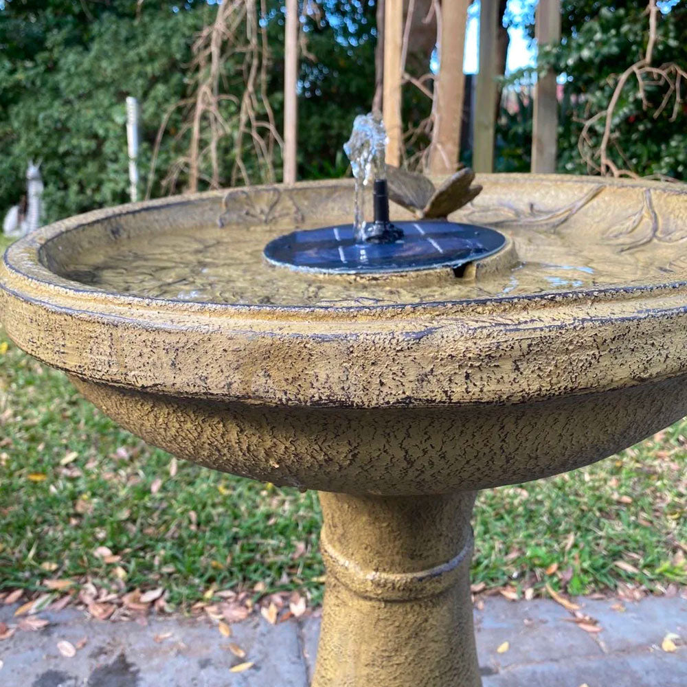 Elisara Solar Butterfly Bird Bath