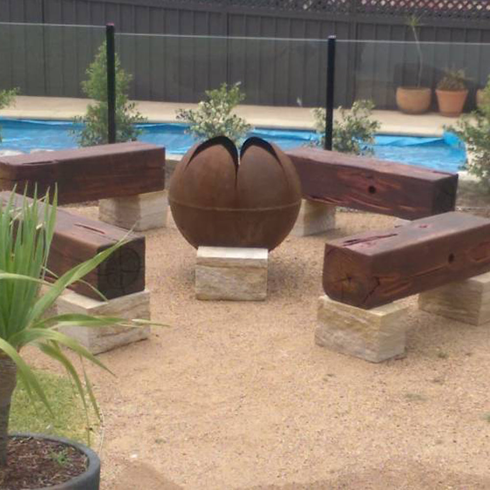 The Flowering Fire Pit - 5mm thick Cast Iron - 80cms Diameter