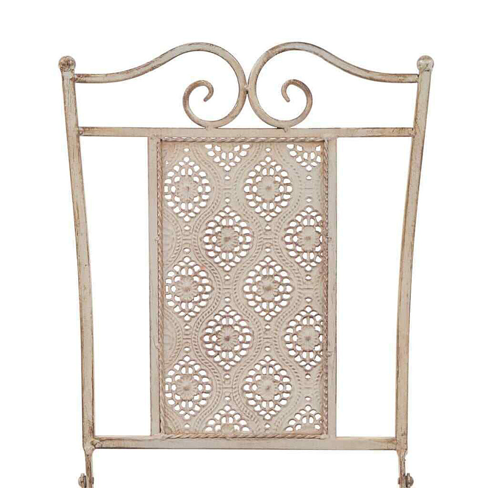 Adora 3 Piece Steel Bistro Set in White