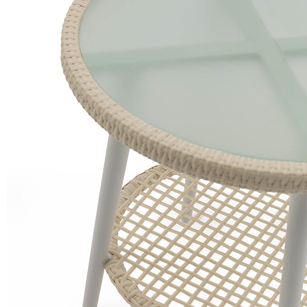 Matera 3 Seater Beige Rattan Coffee Table & Armchair Set