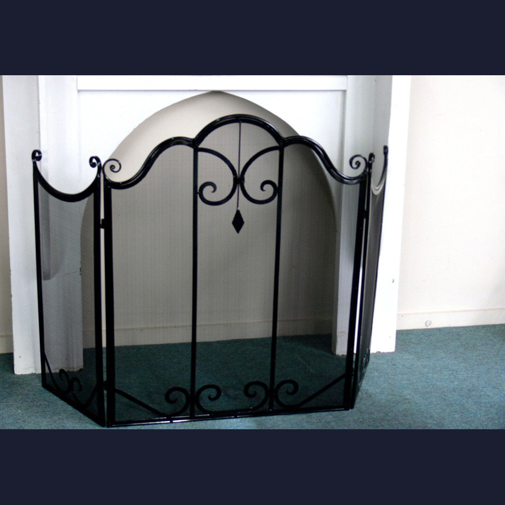 L'Occitane Wrought Iron Fire Screen - Black or Gold