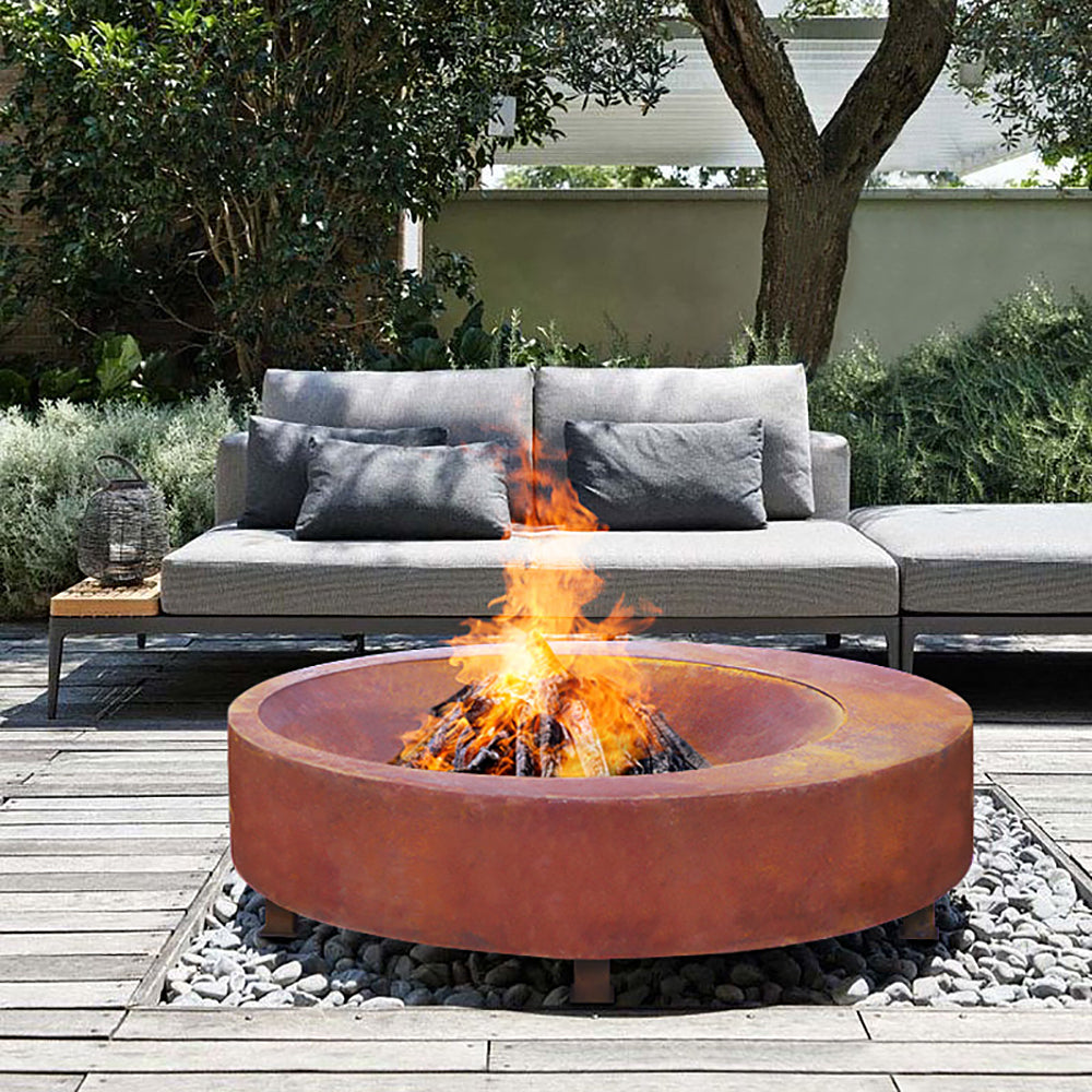 Andes 100cm Antique Rust Fire Pit