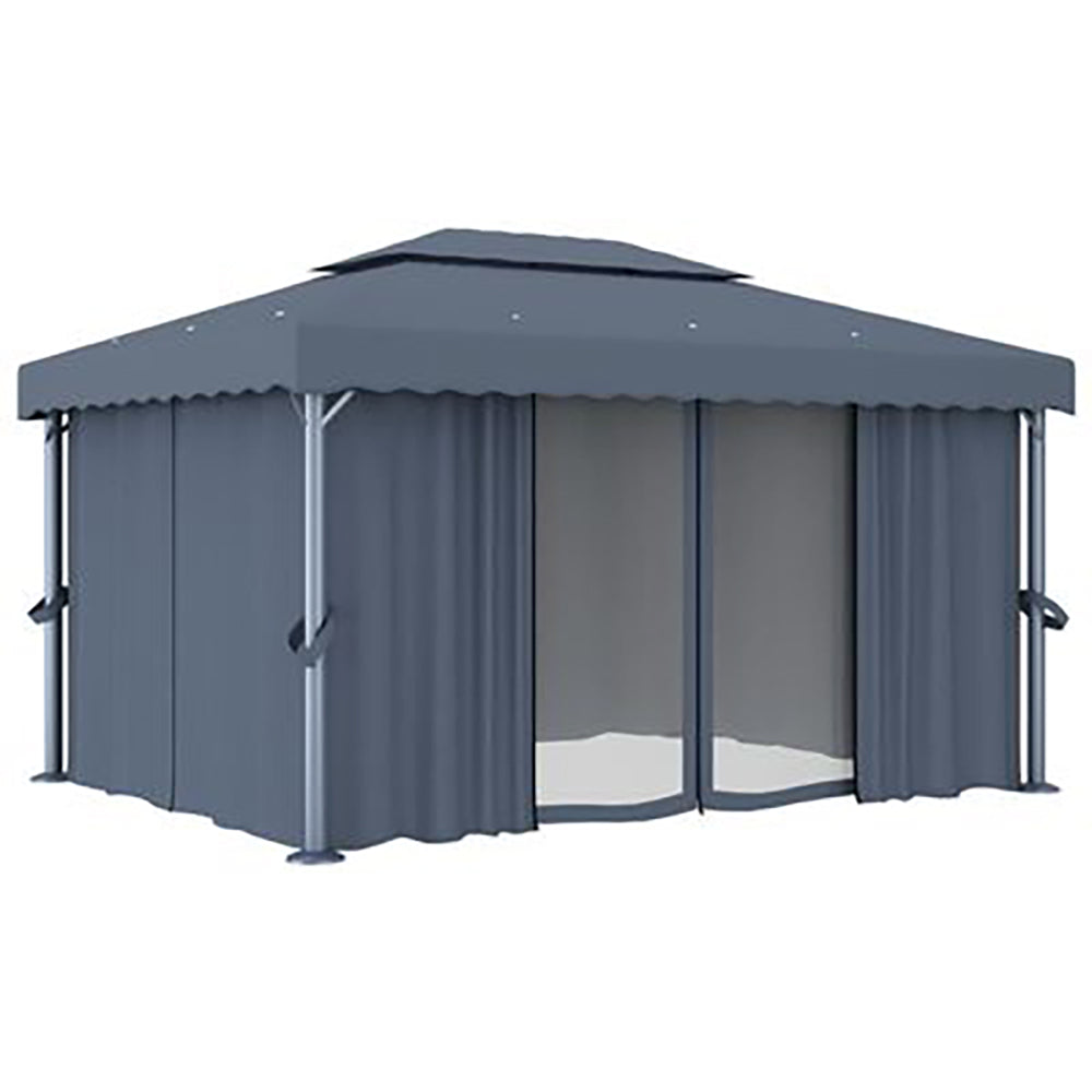 Riga Curtained Gazebo - 3x3m and 4x3 m. Cream ir Anthracite