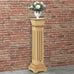 Filippa Classic Square Pillar Plant Stand in Light Wood - 4 Colours. 17x17x66 cm