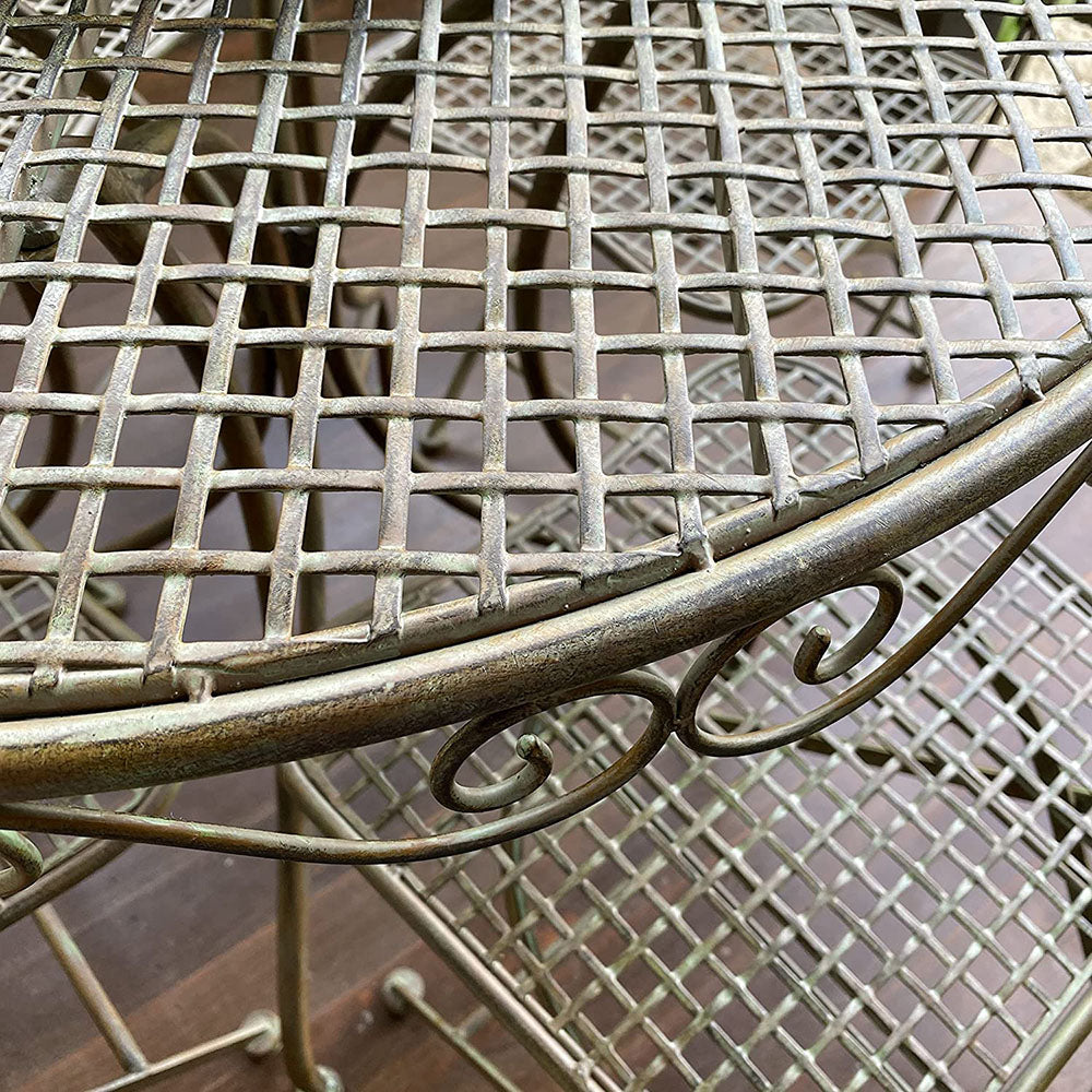 Leandro 5 piece Chair & Table Setting in Antique Bronze