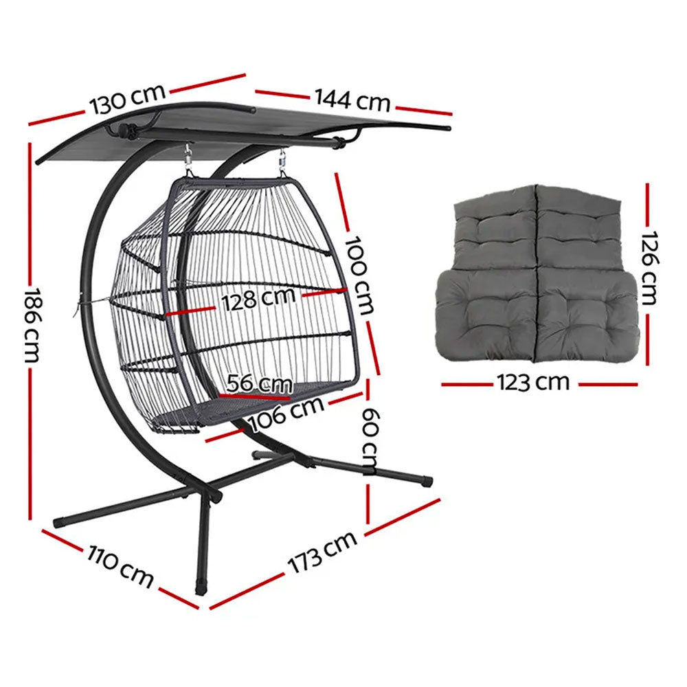 Culiacan Single & Double Rattan Hanging Pod Chair