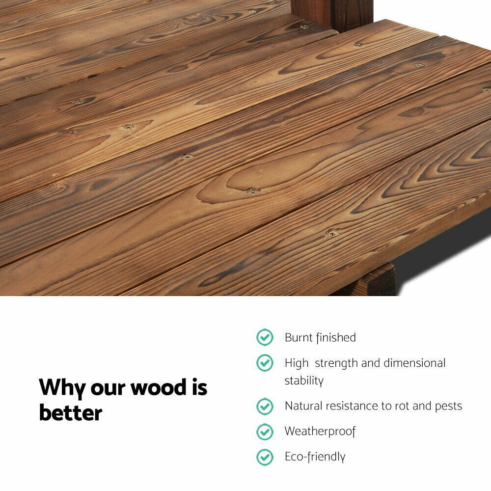 Barraca Wooden Fir Garden Bridge - European Manufacture