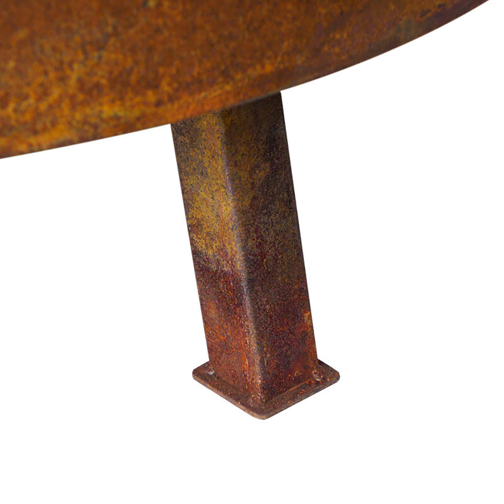 Hermosillo Rust or Matte Black Fire Pit on Legs