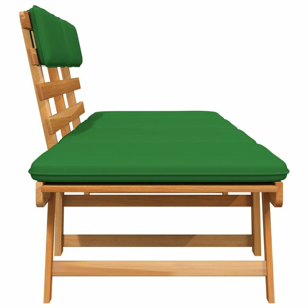 Enza Acacia 2-in-1 Garden Daybed with Cushion