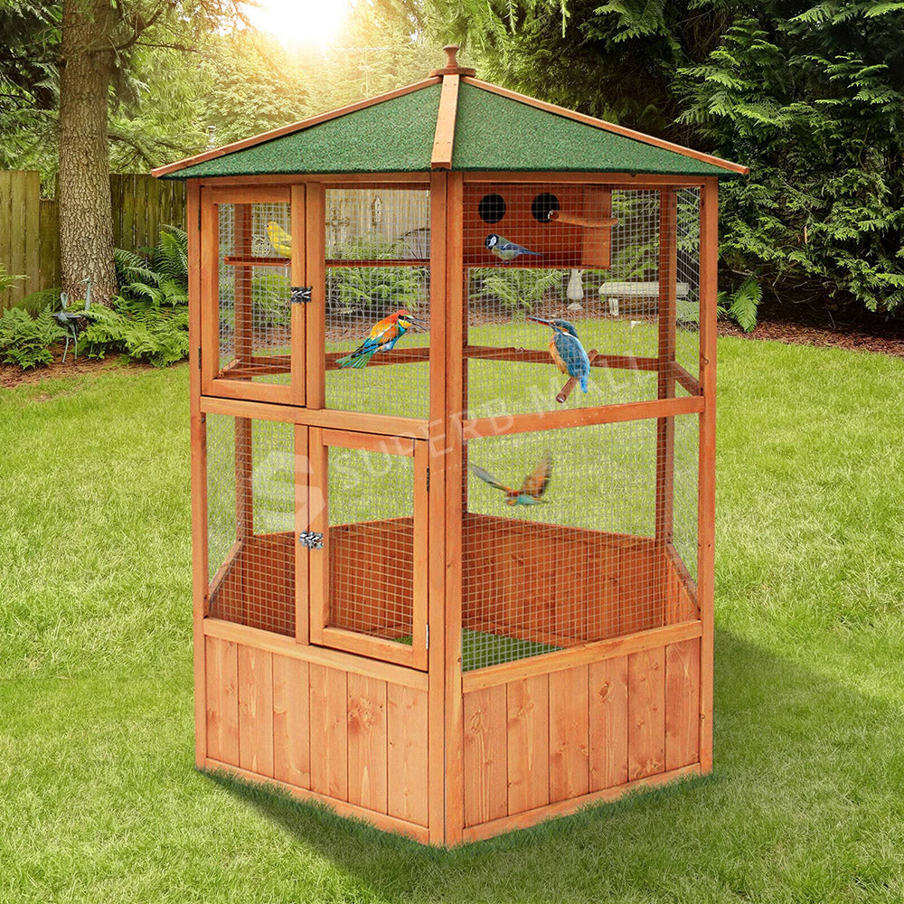 Paradiso Classic Wooden Bird Cage/Aviary - XL Size
