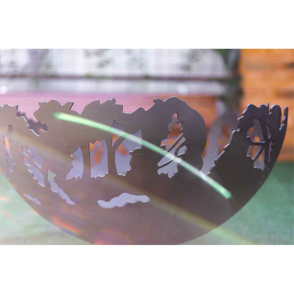 Zuzu Artistry Thick Steel Firepit - 91.5cm Diameter