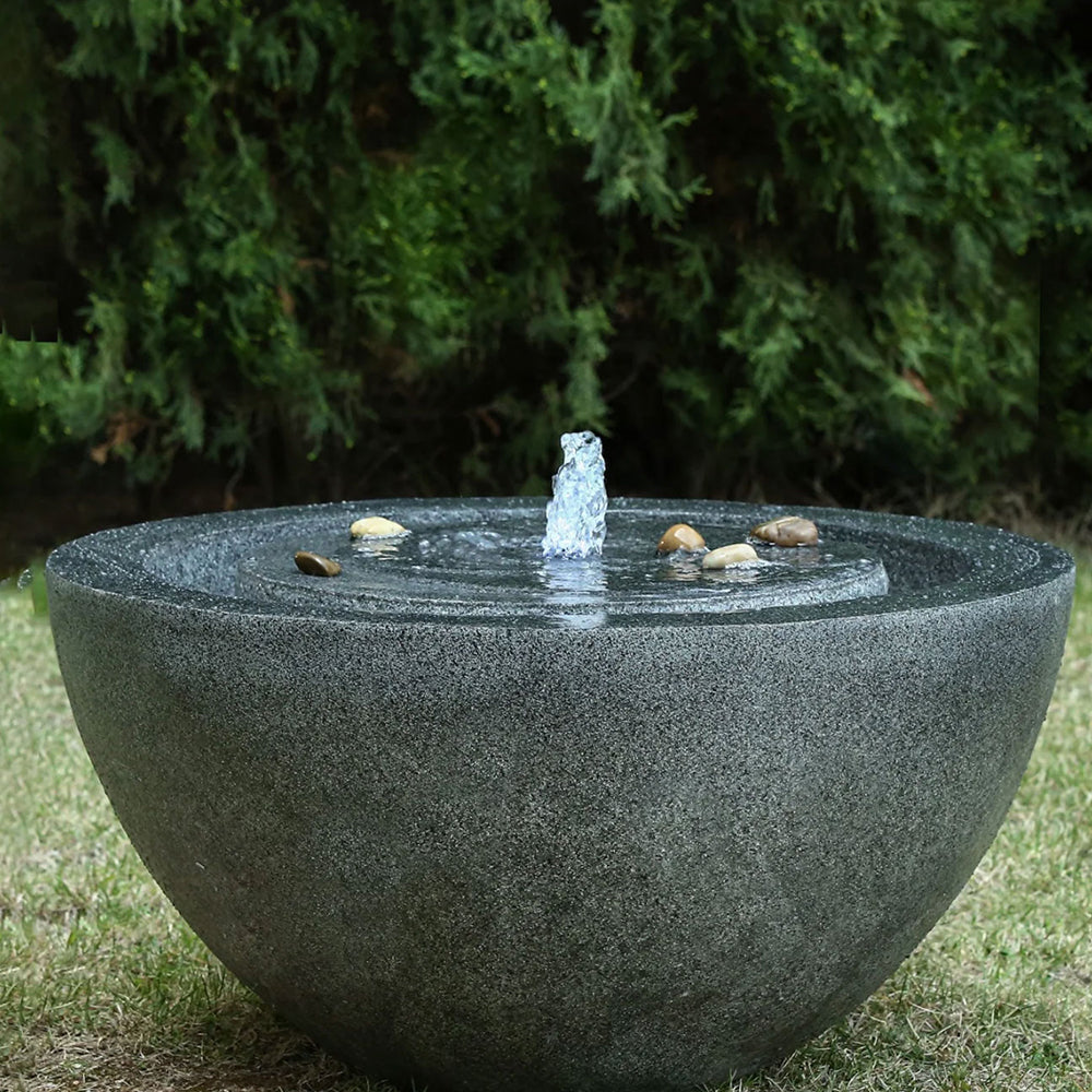 Monterrey Round Solar Fountain