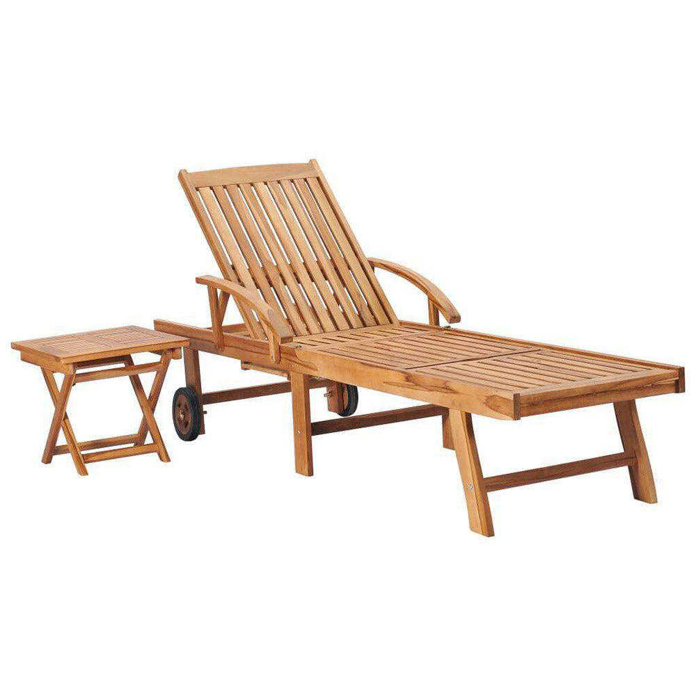 Althea Sun Lounger w/Table and Cushion. 6 Coloutd