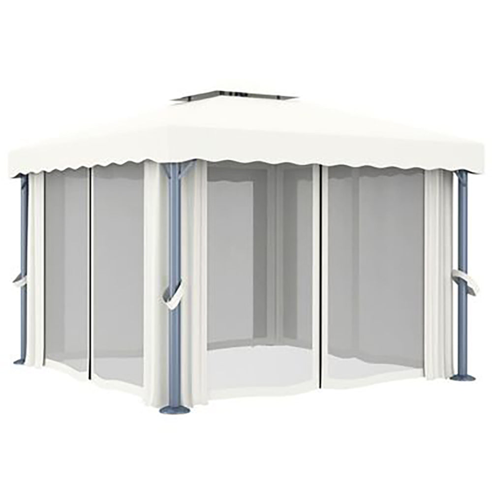 Riga Curtained Gazebo - 3x3m and 4x3 m. Cream ir Anthracite