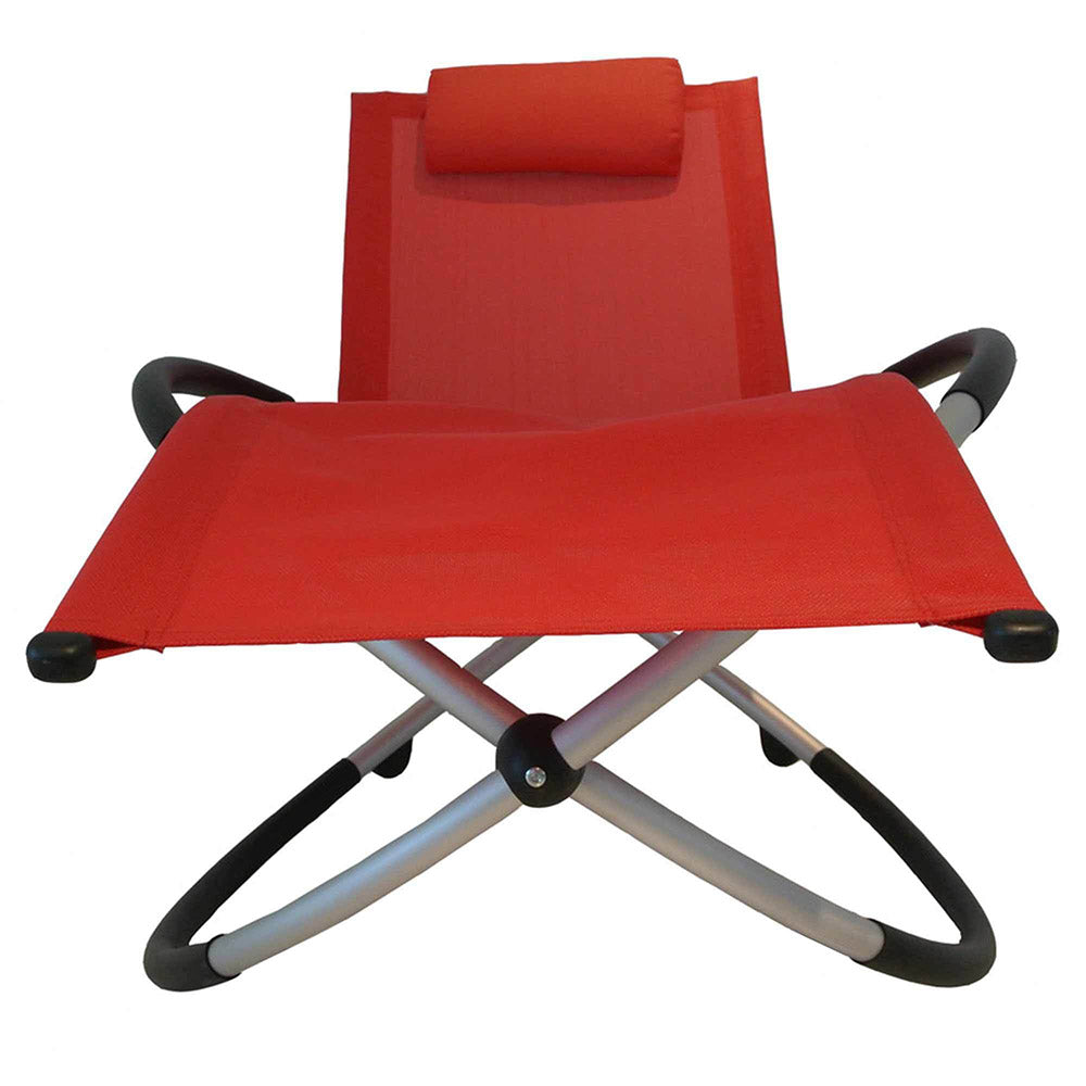 Eloisa Aluminium & Mesh Folding Rocking Lounger