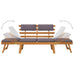 Enza Acacia 2-in-1 Garden Daybed with Cushion