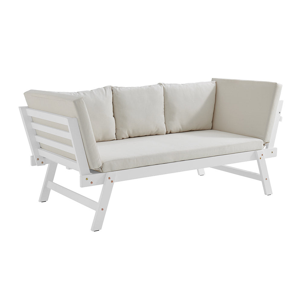 Jolanda 3 Person Outdoor Day Bed in Acacia Wood