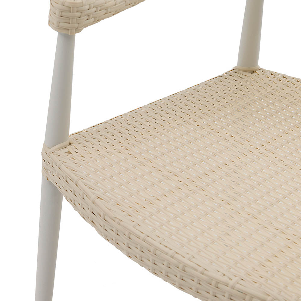 Matera 3 Seater Beige Rattan Coffee Table & Armchair Set