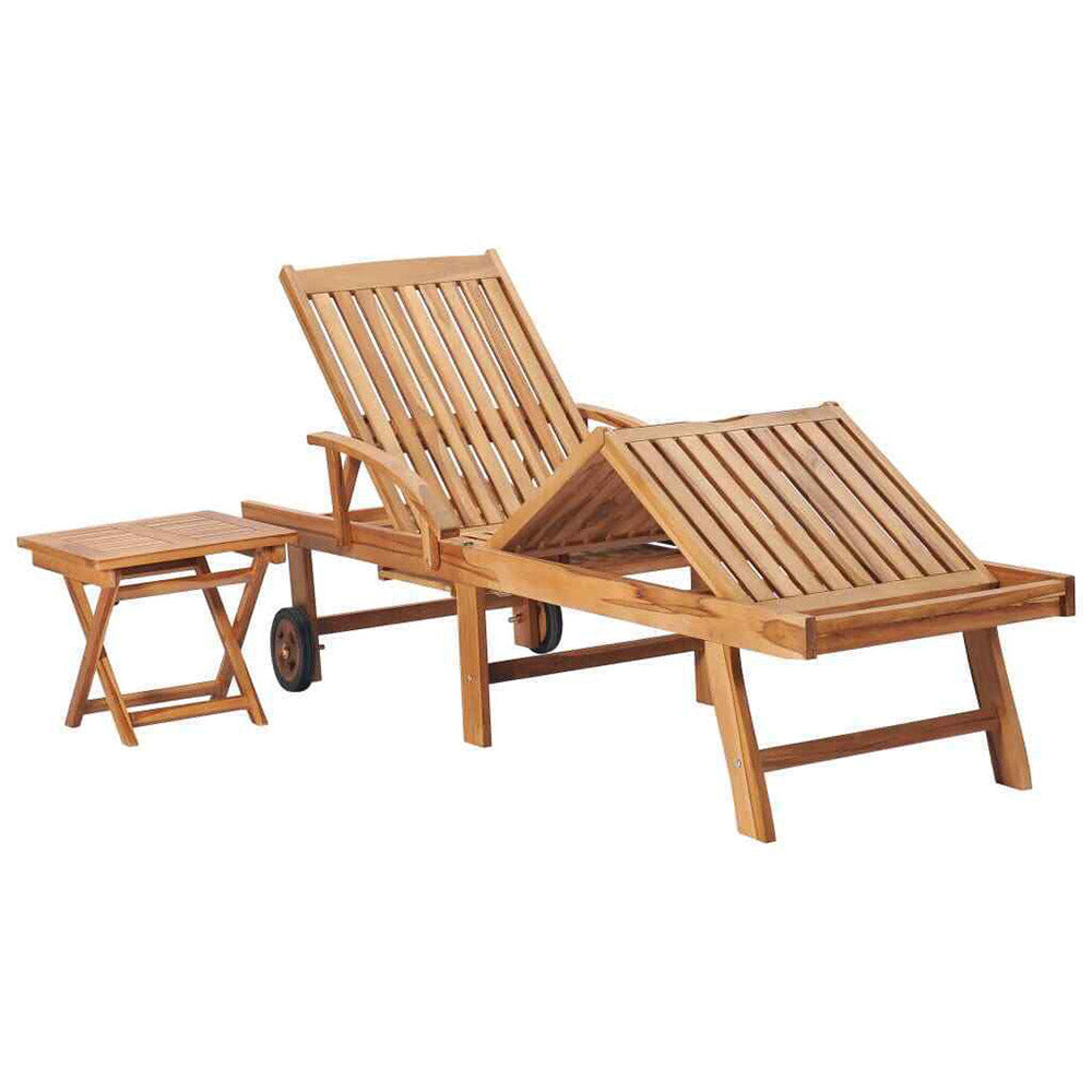 Althea Sun Lounger w/Table and Cushion. 6 Coloutd