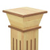 Filippa Classic Square Pillar Plant Stand in Light Wood - 4 Colours. 17x17x66 cm