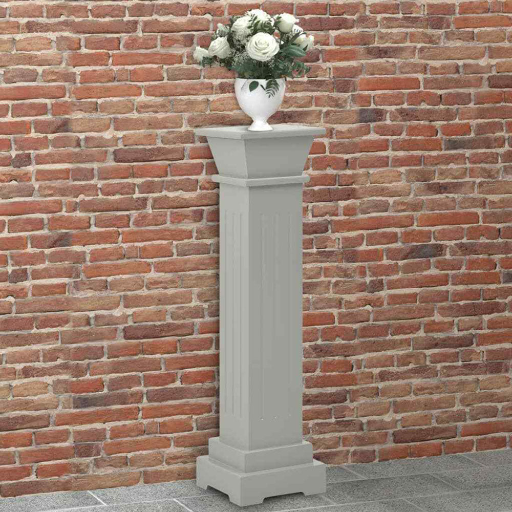 Filippa Classic Square Pillar Plant Stand in Light Wood - 4 Colours. 17x17x66 cm