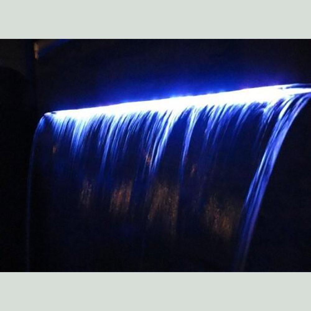 SummerLiving Stainless Steel Pool Waterfall/Spillway - 5 Sizes with or without LED