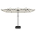 Azzat Double-Head Parasol - 449x245 cm. 8 Colours