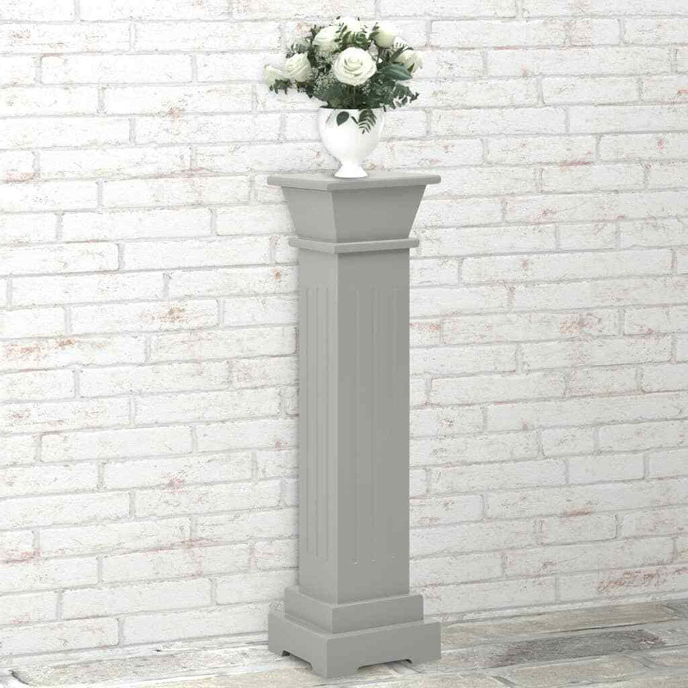 Filippa Classic Square Pillar Plant Stand in Light Wood - 4 Colours. 17x17x66 cm