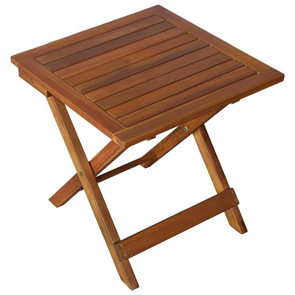 Gennaro 2 Acacia Wood Sunloungers plus Tea Table