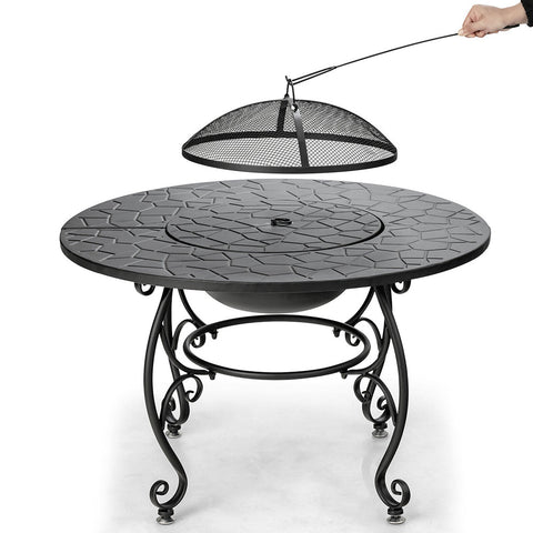 Jalisco Patio Fire Pit Table - 35.5" w/BBQ Grate