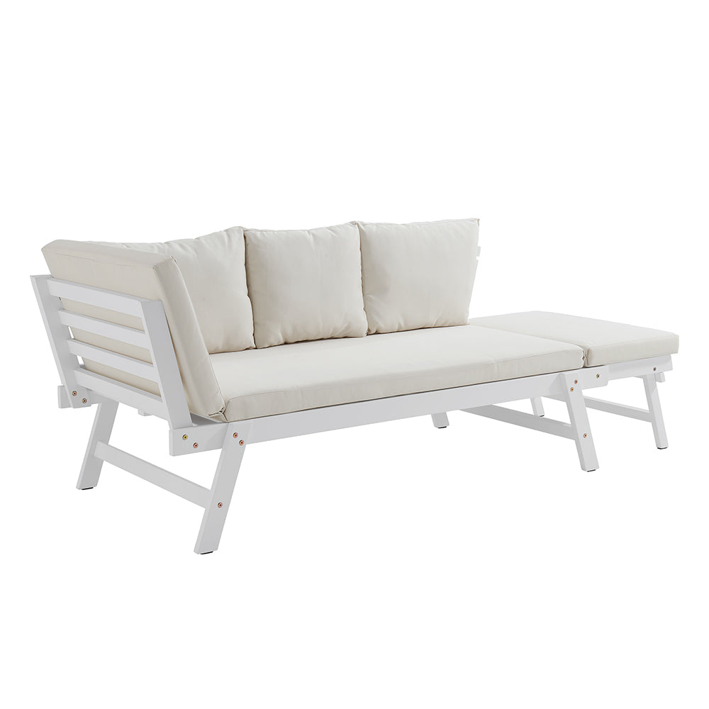 Jolanda 3 Person Outdoor Day Bed in Acacia Wood