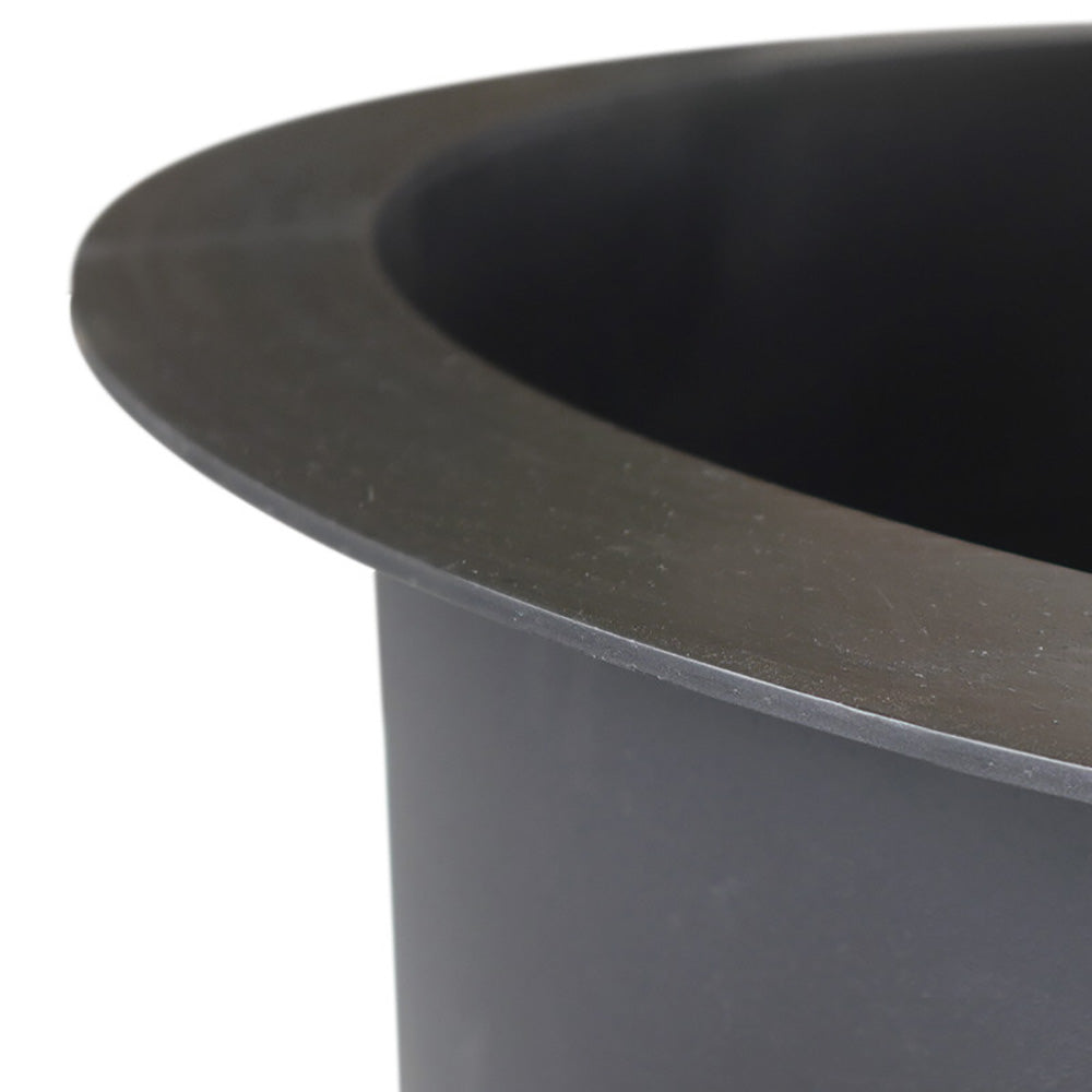 Hermosillo Rust or Matte Black Fire Pit on Legs