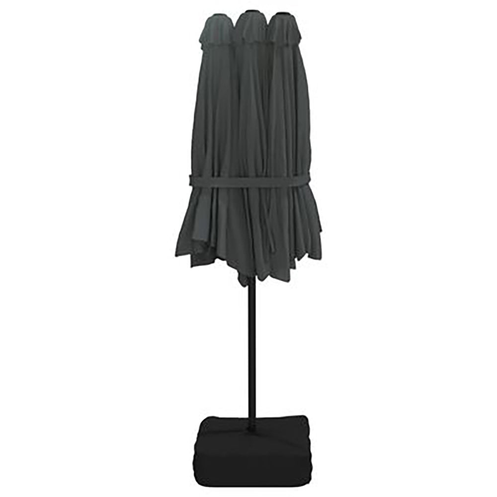 Azzat Double-Head Parasol - 449x245 cm. 8 Colours