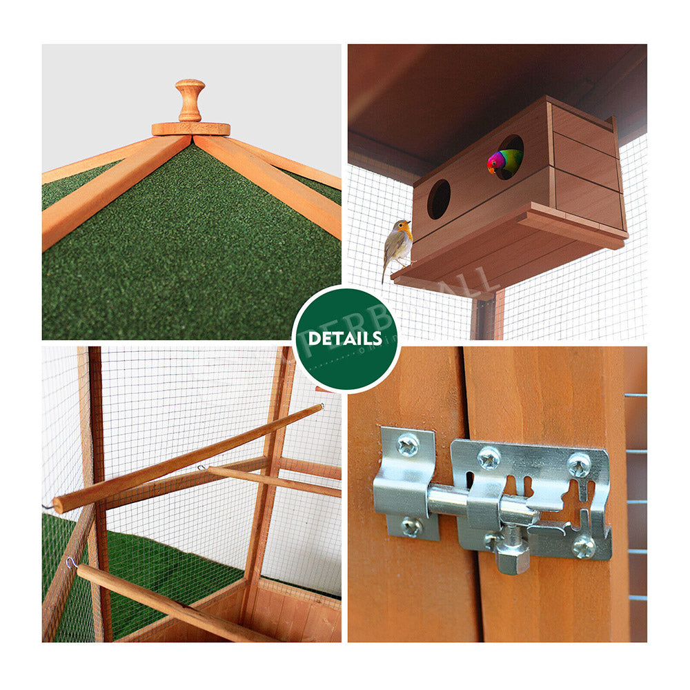 Paradiso Classic Wooden Bird Cage/Aviary - XL Size