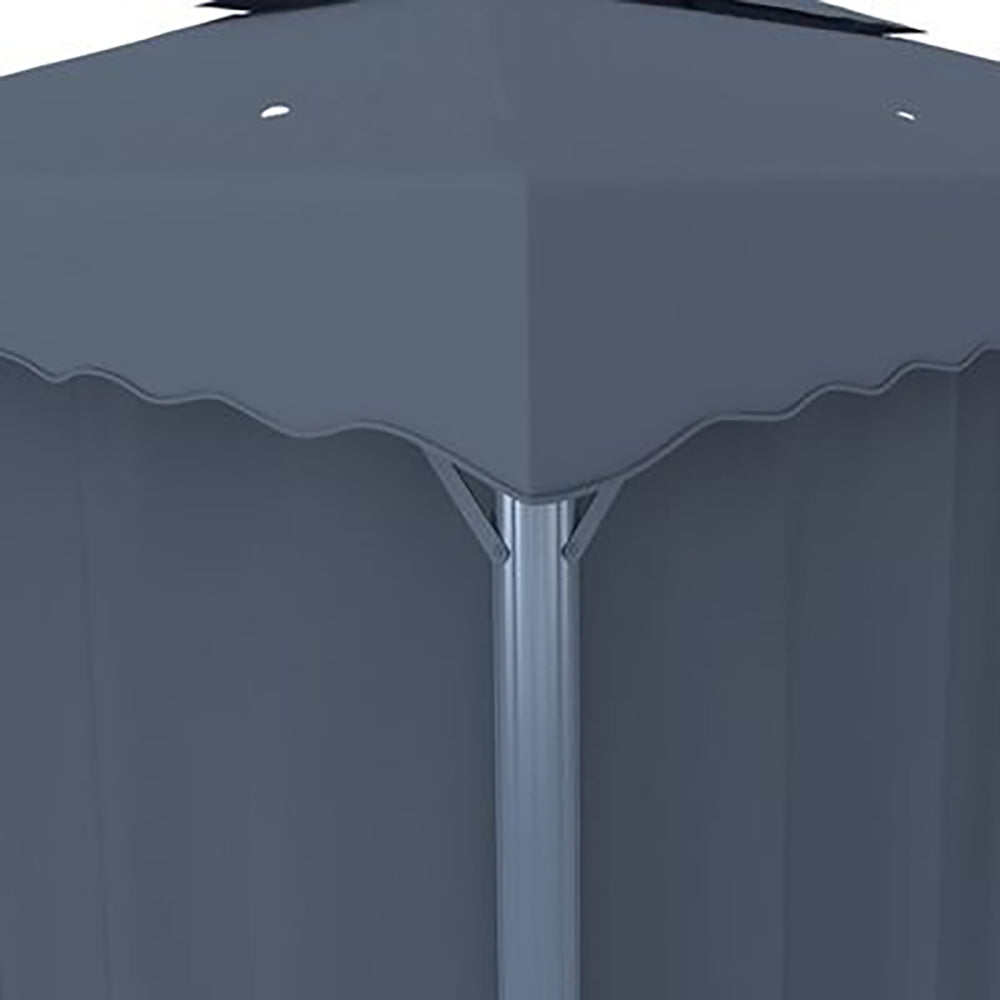 Riga Curtained Gazebo - 3x3m and 4x3 m. Cream ir Anthracite