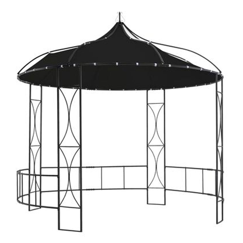 Morena Round Canopied Gazebo - 300x290 cm - 3 Canopy Colour Choices