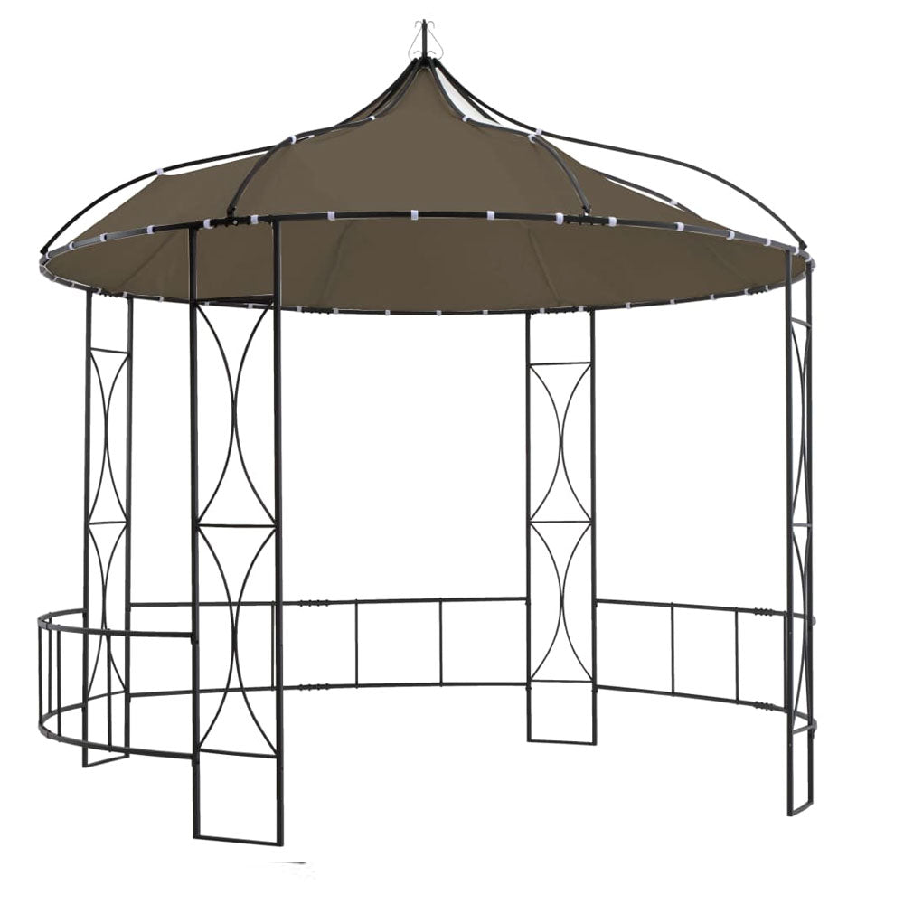 Morena Round Canopied Gazebo - 300x290 cm - 3 Canopy Colour Choices
