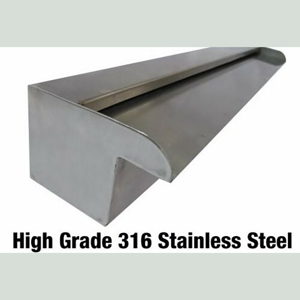 SummerLiving Stainless Steel Pool Waterfall/Spillway - 5 Sizes with or without LED