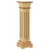 Filippa Classic Square Pillar Plant Stand in Light Wood - 4 Colours. 17x17x66 cm