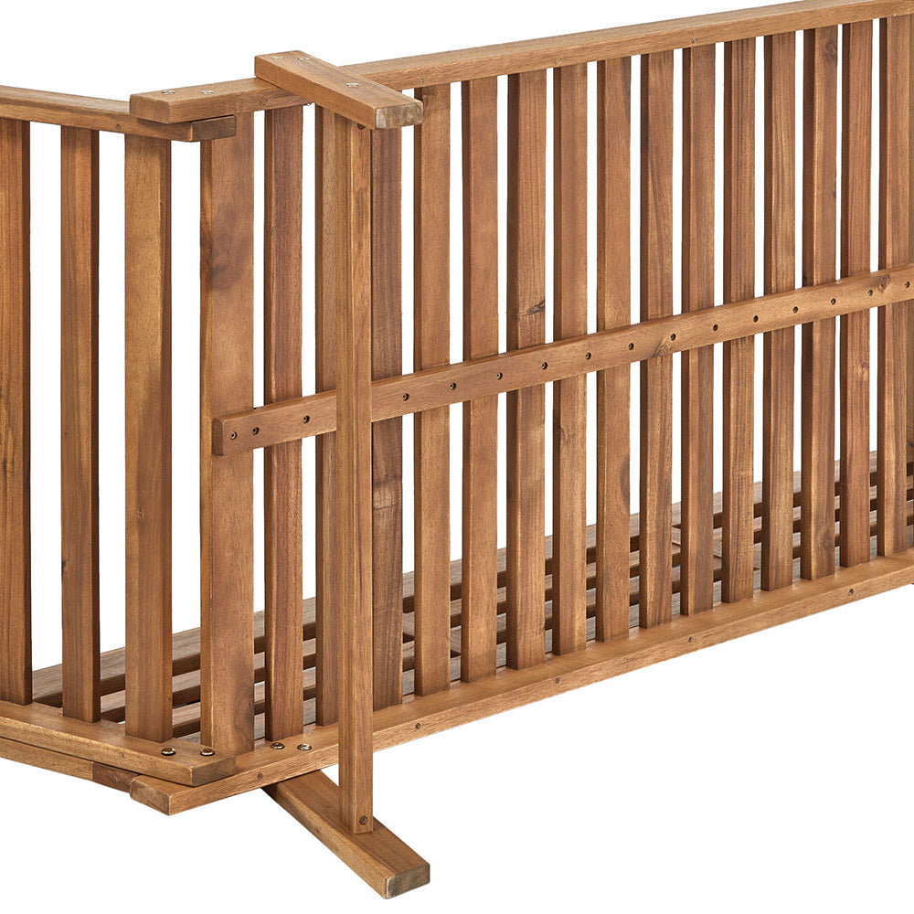 Jolanda 3 Person Outdoor Day Bed in Acacia Wood