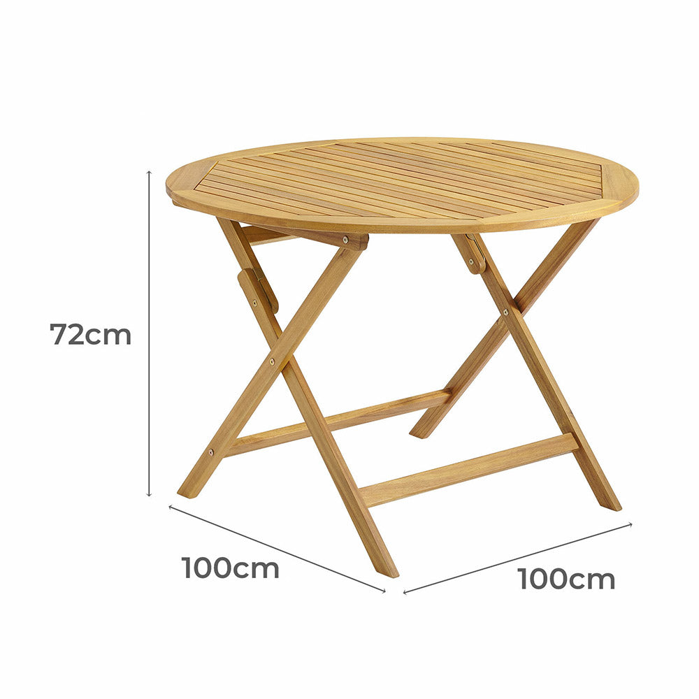 Miamo Acacia Wood Outdoor Bistro Set & Dining Set - for 4