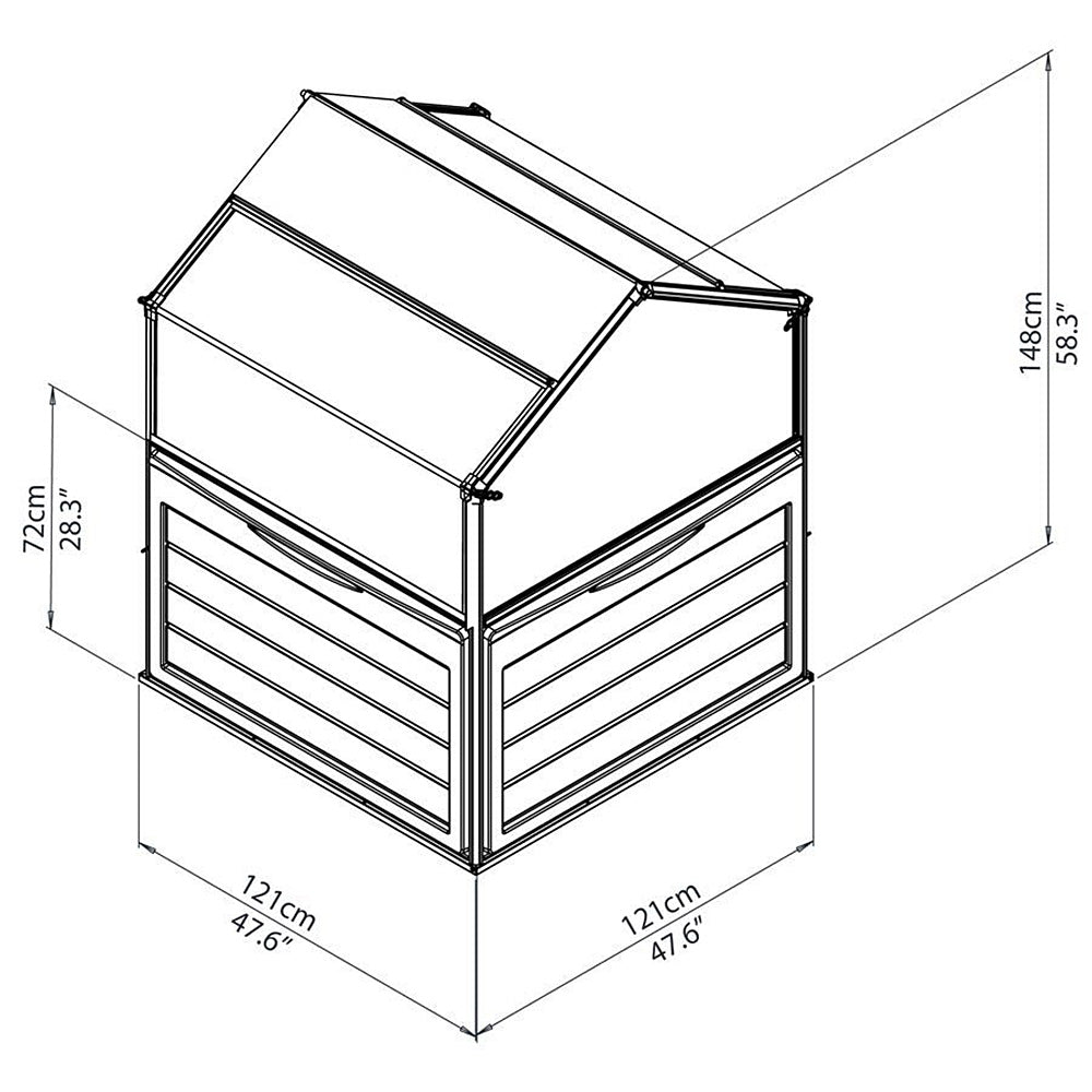 Sylvana Mini Greenhouse 1.2mx1.2m