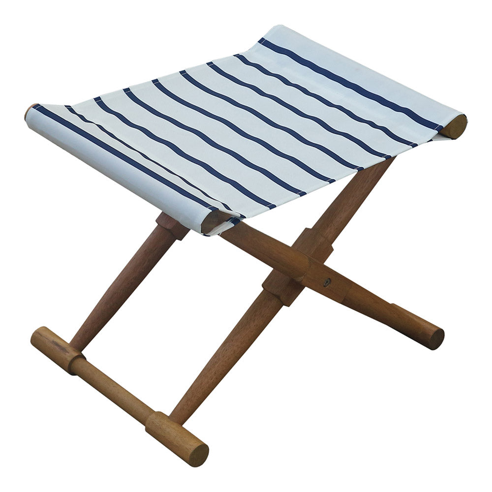 San Domingo Wooden Outdoor Deck Chair & Footstool Set