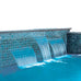 SummerLiving Stainless Steel Pool Waterfall/Spillway - 5 Sizes with or without LED