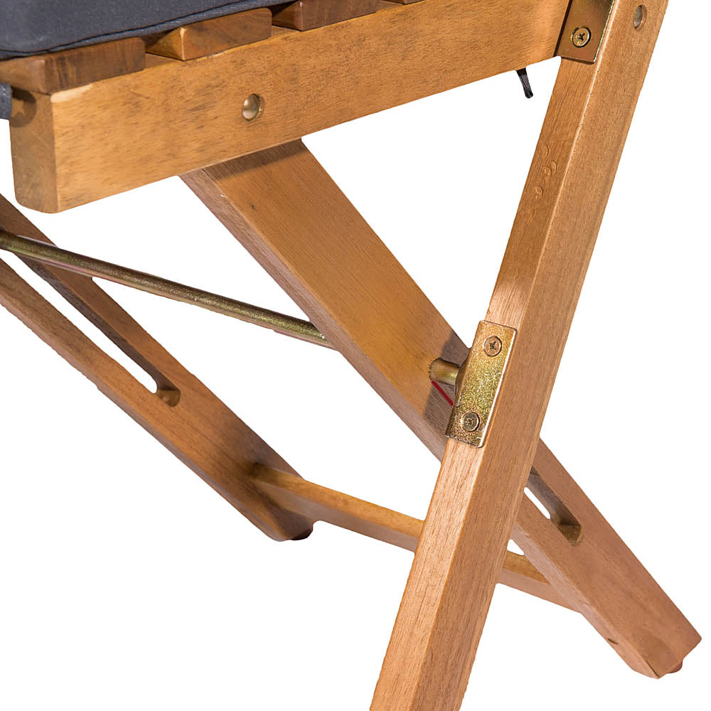 Cezara Acacia Wood with Beige Cushions Outdoor Bistro Set - 2 or 4 Seater