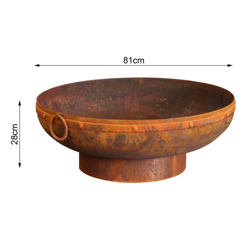 Culiacan Rust-Style Firepit Bowl - 3 Sizes