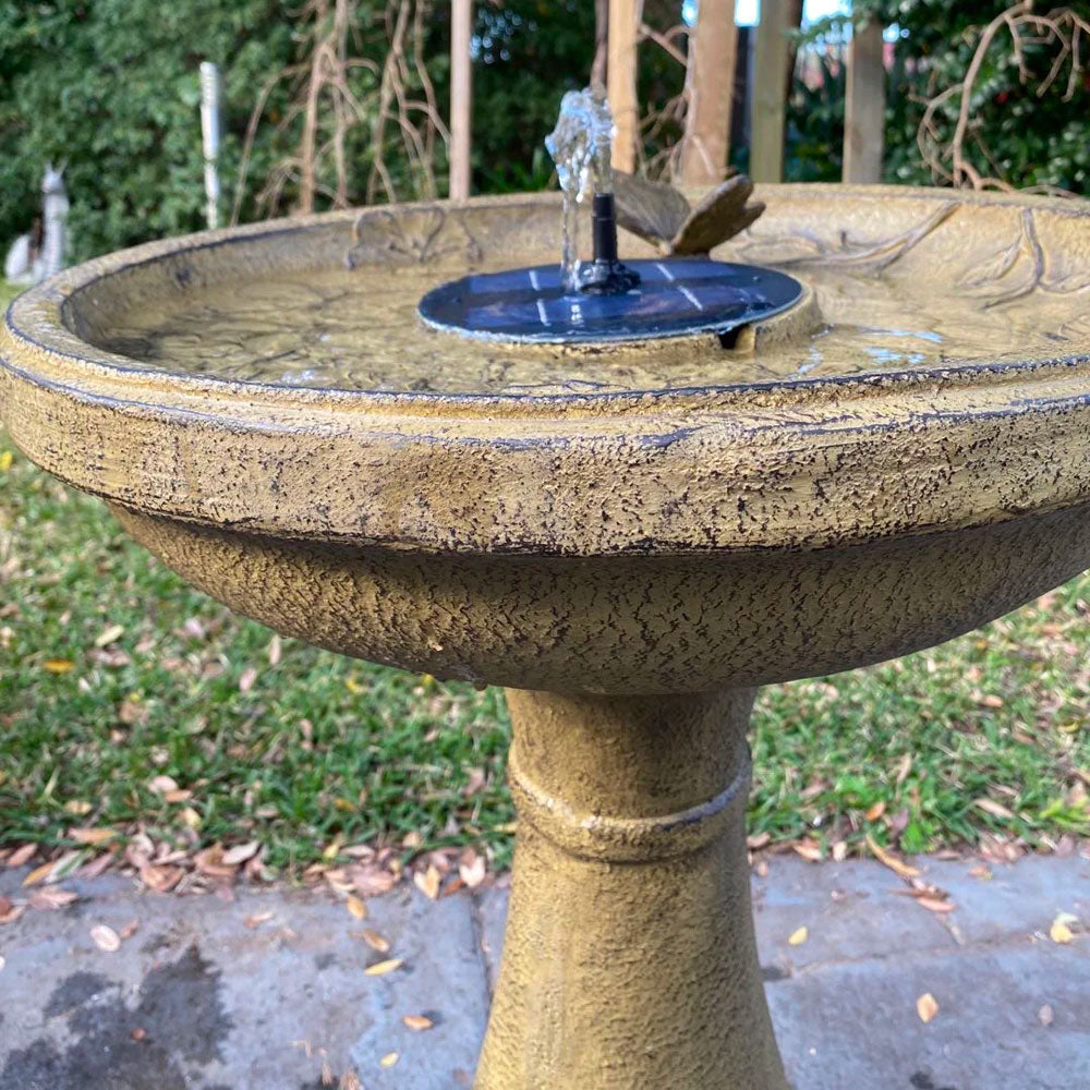 Elisara Solar Butterfly Bird Bath