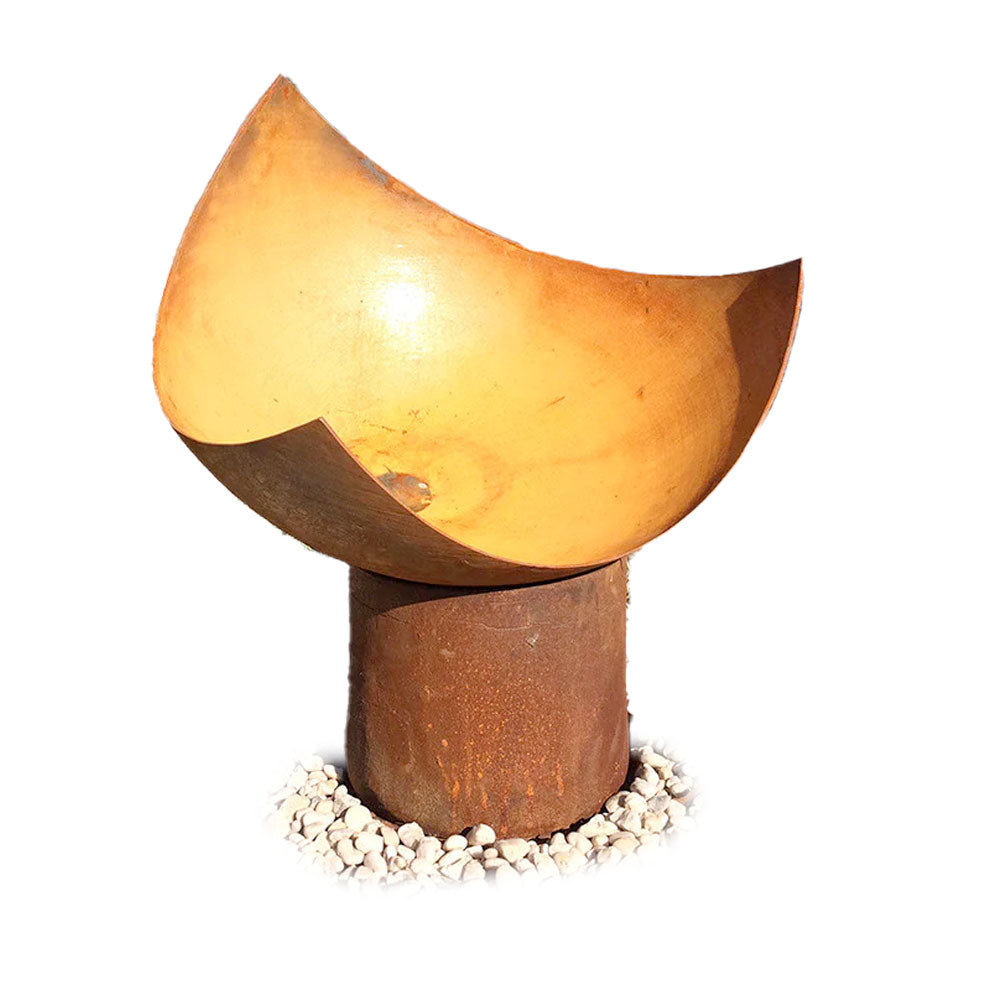 The Bonaventura Cast Iron Antique Rust Firepit