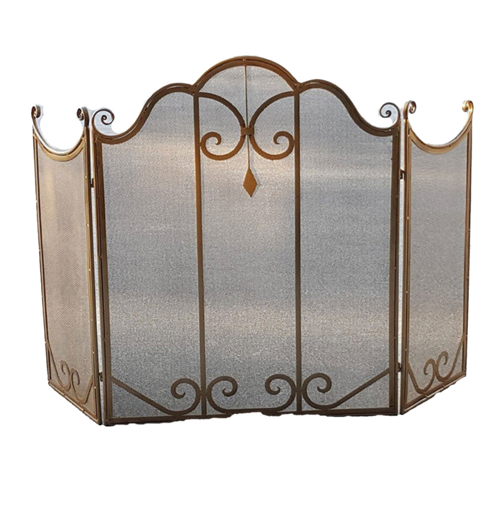 L'Occitane Wrought Iron Fire Screen - Black or Gold