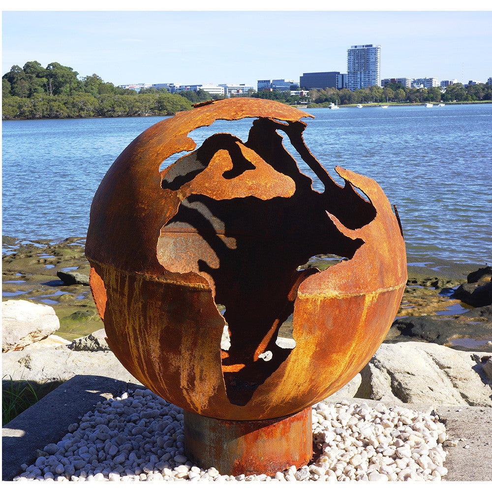 The Diageo Firepit Metal Artwork